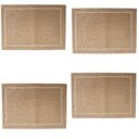 Ver imagem 1 de Jogo Americano 4 Peças Argivai 35 X 50 Cm Glamour Castanho