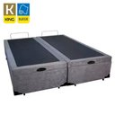 Ver imagem 2 de Cama Box Baú King Bipartido Suede Mega Cama Cinza