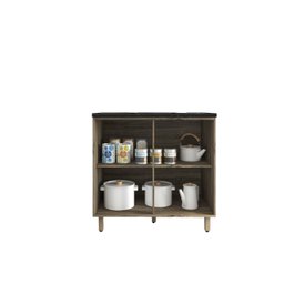 Balcão Cooktop Armário Duas Portas para 4 e 5 Bocas - 3
