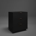 Ver imagem 6 de Gaveteiro Preto 3 Preto Multiuso Office Design 3 Gavetas Escritório