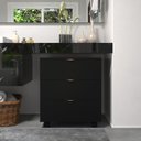 Ver imagem 1 de Gaveteiro Preto 3 Preto Multiuso Office Design 3 Gavetas Escritório