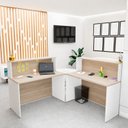Ver imagem 5 de Balcão de Atendimento em L 140x60cm para Loja e Recepção + Cadeira de Escritório Ergonômica Premium