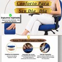 Ver imagem 5 de Kit 2 Cadeira Escritório NR17 Ergonômica Work Executiva Tecido com Rodinhas até 130 kg