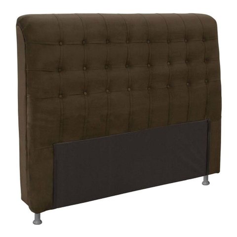 Cabeceira para Cama Box Casal 160 Cm Ana Cinza Marrom - Estopar
