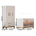 Ver imagem 4 de Quarto Infantil Completo Lion 3 Portas 2 Gavetas Branco - Pnr Móveis