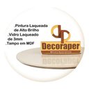 Ver imagem 3 de Mesa de Centro Base Cone Redonda Vidro MDF 70cm Off White Decoraper