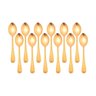 Jogo 12 Colheres Dourada de Chá Sobremesa Victoria Gold Inox Fratelli - 1