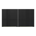 Ver imagem 7 de Armário Aéreo Madesa Lux 120 cm 2 Portas Branco/Preto