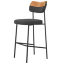 Ver imagem 7 de Kit 06 Banquetas Alta Bar Cozinha Sala Jantar Whisky Elira L02 Couríssimo Whisky Linho Chumbo -
