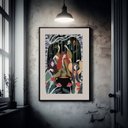 Ver imagem 1 de Quadro Decorativo As Três Bruxas - 60x48cm:madeira Preta