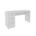 Ver imagem 6 de Kit para Escritório com Armário 2 Portas e Mesa 3 Gavetas Cor:branco
