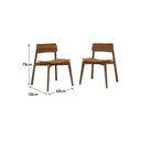 Ver imagem 2 de Mesa de Jantar 180cm 155ne com 6 Cadeiras 1557ne Nature Madeira Maciça Rústico Escuro Finestra