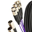 Ver imagem 3 de Multicabos com Conectores Xlr 4 Vias - Amphenol 18 Metros