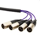 Ver imagem 2 de Multicabos com Conectores Xlr 4 Vias - Amphenol 18 Metros