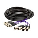 Ver imagem 1 de Multicabos com Conectores Xlr 4 Vias - Amphenol 18 Metros