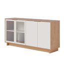 Ver imagem 2 de Buffet Aparador Decorativo 160cm Gunga Off White/freijó G73 - Gran Belo