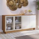 Ver imagem 1 de Buffet Aparador Decorativo 160cm Gunga Off White/freijó G73 - Gran Belo