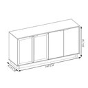 Ver imagem 4 de Buffet Aparador Decorativo 160cm Gunga Off White/freijó G73 - Gran Belo