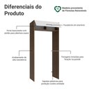 Ver imagem 3 de Porta-geladeira 103 Cm 1 Porta Basculante Rustic/branco Agata Madesa