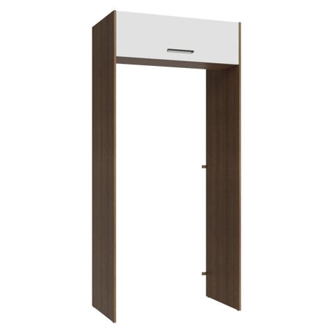 Porta-geladeira 103 Cm 1 Porta Basculante Rustic/branco Agata Madesa