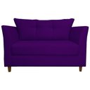 Ver imagem 1 de Namoradeira Isis Veludo Roxo - Montanaris Decor