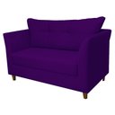 Ver imagem 2 de Namoradeira Isis Veludo Roxo - Montanaris Decor