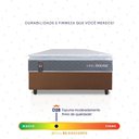 Ver imagem 5 de Conjunto Box Marrom Luanda Cinza Espuma D28 Solteiro 96x203x62 - King House