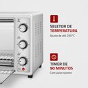Ver imagem 7 de Forno Elétrico 52l Grand Family Ii Mondial Branco/inox Fr-52-w 127v/60hz
