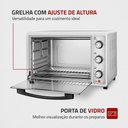 Ver imagem 2 de Forno Elétrico 52l Grand Family Ii Mondial Branco/inox Fr-52-w 127v/60hz