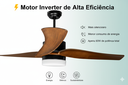 Ver imagem 4 de Ventilador de Teto Amarone Venti-delta Inverter Bivolt 3 Pás Led 18w Preto + Controle
