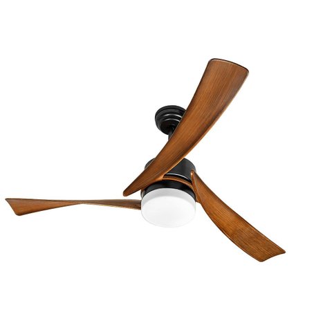 Ventilador de Teto Amarone Venti-delta Inverter Bivolt 3 Pás Led 18w Preto + Controle