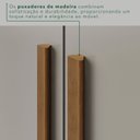 Ver mais imagens de Guarda-Roupa Casal 8 Portas 4 Gavetas França Off White/Cinamomo