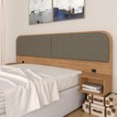 Ver imagem 2 de Cabeceira Suspensa Casal Amsterdã - Móveis Arapongas