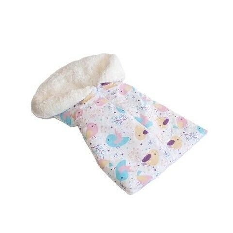 Saco de Bebê com Sherpa M - Passarinho Rosa