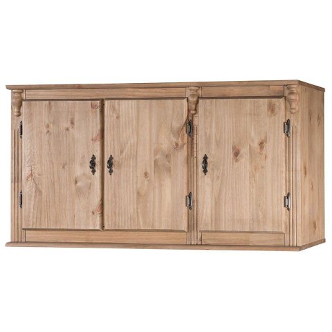 Aéreo de Cozinha Antique com Porta de Madeira Clara