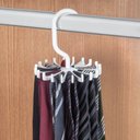 Ver imagem 5 de Arara De Roupas Regulável Com Sapateira Cabideiro Rodinhas+ Cabide Para Gravata Ordene