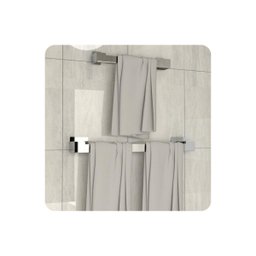 Kit de Acessórios para Banheiro Inox com Adesivo 7 Pcs F.elg - 2