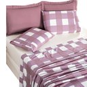 Ver imagem 1 de Jogo de Lençol Cama Solteiro 3 peças Micropercal 200 fios Dolce Vita:Rosê