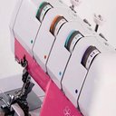 Ver imagem 5 de Máquina de Costura Doméstica Overloque Ss-320 Sun Point-220 Volts-Pink