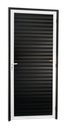 Ver imagem 1 de Porta Veneziana Alumínio 86 Esq Mix Preto Brimak