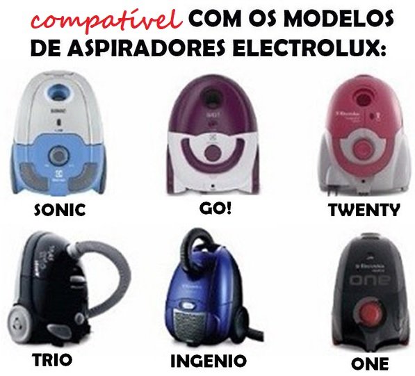 Kit 9 Sacos Sbeon Aspirador de Pó One Max Trio Go Twenty Sonic Ingenio Original Electrolux - 5