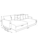 Ver imagem 4 de Sofá Cama Sala de Estar Bipartido 230cm Reclinável Retrátil com Almofadas Caixa Zero Timan Linho Cin
