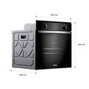 Ver imagem 4 de Forno de Embutir a Gás Consul 78 Litros Preto com Grill e Timer Sonoro - Coa84ce