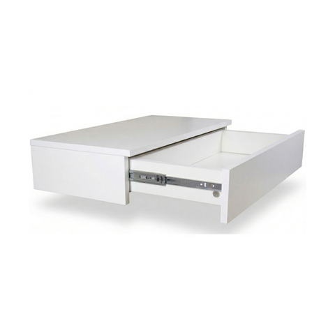 Penteadeira Gaveta Suspensa 50cm MDF com Gaveta Trilho Telescópico Mesa Maquiagem Camarin -Branco