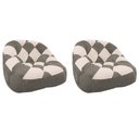Ver imagem 1 de Kit 02 Poltrona Paloma Escritório Sala Pé Plástico Suede Cappuccino e Suede Bege - Dominic Decor