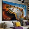 Quadro Decorativo Salvador Dali Relógio Derretendo:120X80 cm/BORDA INFINITA - 4
