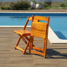 Jogos Conjuntos Mesa Bar Dobrável Madeira 70 X 70 com 4 Cad. Mel - Móveis Britz - 6