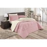 Coberdrom Sherpa Casal Queen Dupla Face 01 Peça - Rosê - 3