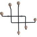Ver imagem 1 de Gancho Parede Preto Cabideiro Aço Madeira Steel Wood Ms