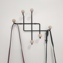 Ver imagem 4 de Gancho Parede Preto Cabideiro Aço Madeira Steel Wood Ms